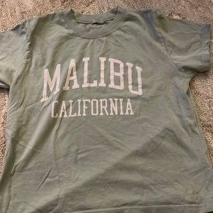 green brandy melville malibu shirt